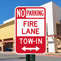 North Carolina Fire Lane No Parking Signs