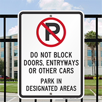 Do Not Block Door Signs
