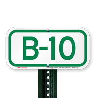 Parking Space Signs B-10