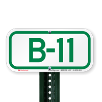 Parking Space Signs B-11