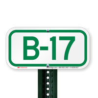 Parking Space Signs B-17