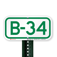 Parking Space Signs B-34