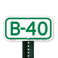 Parking Space Signs B-40