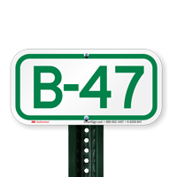Parking Space Signs B-47
