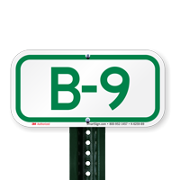 Parking Space Signs B-9