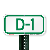 Parking Space Signs D-1