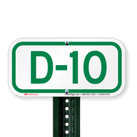 Parking Space Signs D-10