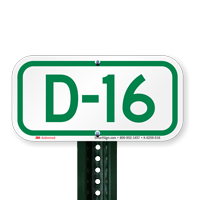 Parking Space Signs D-16