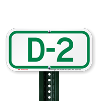 Parking Space Signs D-2