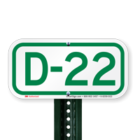 Parking Space Signs D-22
