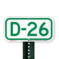 Parking Space Signs D-26