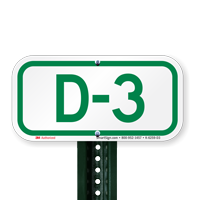Parking Space Signs D-3