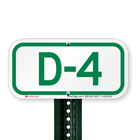 Parking Space Signs D-4