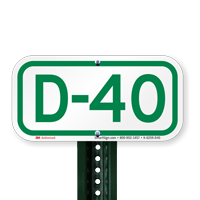 Parking Space Signs D-40