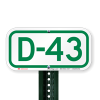Parking Space Signs D-43