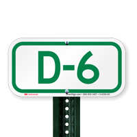 Parking Space Signs D-6