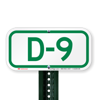 Parking Space Signs D-9