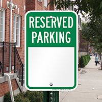 RESERVED PARKING Signs