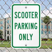 SCOOTER PARKING ONLY Signs