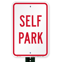 SELF PARK Signs