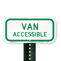 VAN ACCESSIBLE Aluminum ADA Handicapped Signs