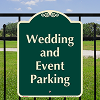 Wedding And Event Parking Signature Sign