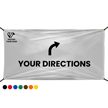 Add Logo Text And Choose Directions Custom Vinyl Banner