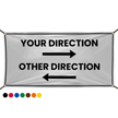 Add Your Text and Choose Arrow Custom Vinyl Banner