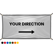 Custom Directional Vinyl Banner with Right Arrow
