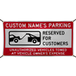 Custom Reserved Parking for Customers Vinyl Banner