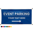 Customizable Event Parking Vinyl Banner with Arrow