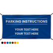 Customizable Parking Instructions Vinyl Banner