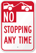 No Stopping Any Time Sign - California Code