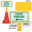 Event Parking Left Arrow ConeBoss Sign