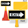 Exit Right Arrow ConeBoss Sign