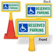Handicapped Reserved Parking ConeBoss Sign