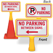 No Parking Between Signs ConeBoss Sign