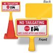 No Tailgating ConeBoss Sign