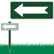 Left Arrow Easystake Sign