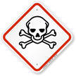 GHS Skull & Crossbones Toxic Pictogram ISO Sign