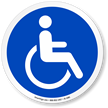 Accessible ISO Circle Sign
