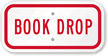 BOOK DROP Sign