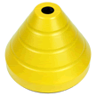 Yellow Recycled Rubber Sign Base Round Post Hole