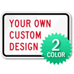 Customizable Horizontal Sign With 2 Color Choices