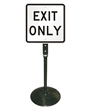 Exit Only Sign and Post Kit