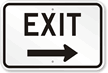 Exit Sign (with Right Arrow)