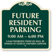 Future Resident Parking SignatureSign
