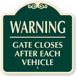 Warning Gate Closes After Each Vehicle Sign