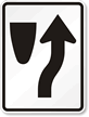 Keep Right Directional Road Sign