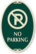 No Parking, Large (with symbol) Sign